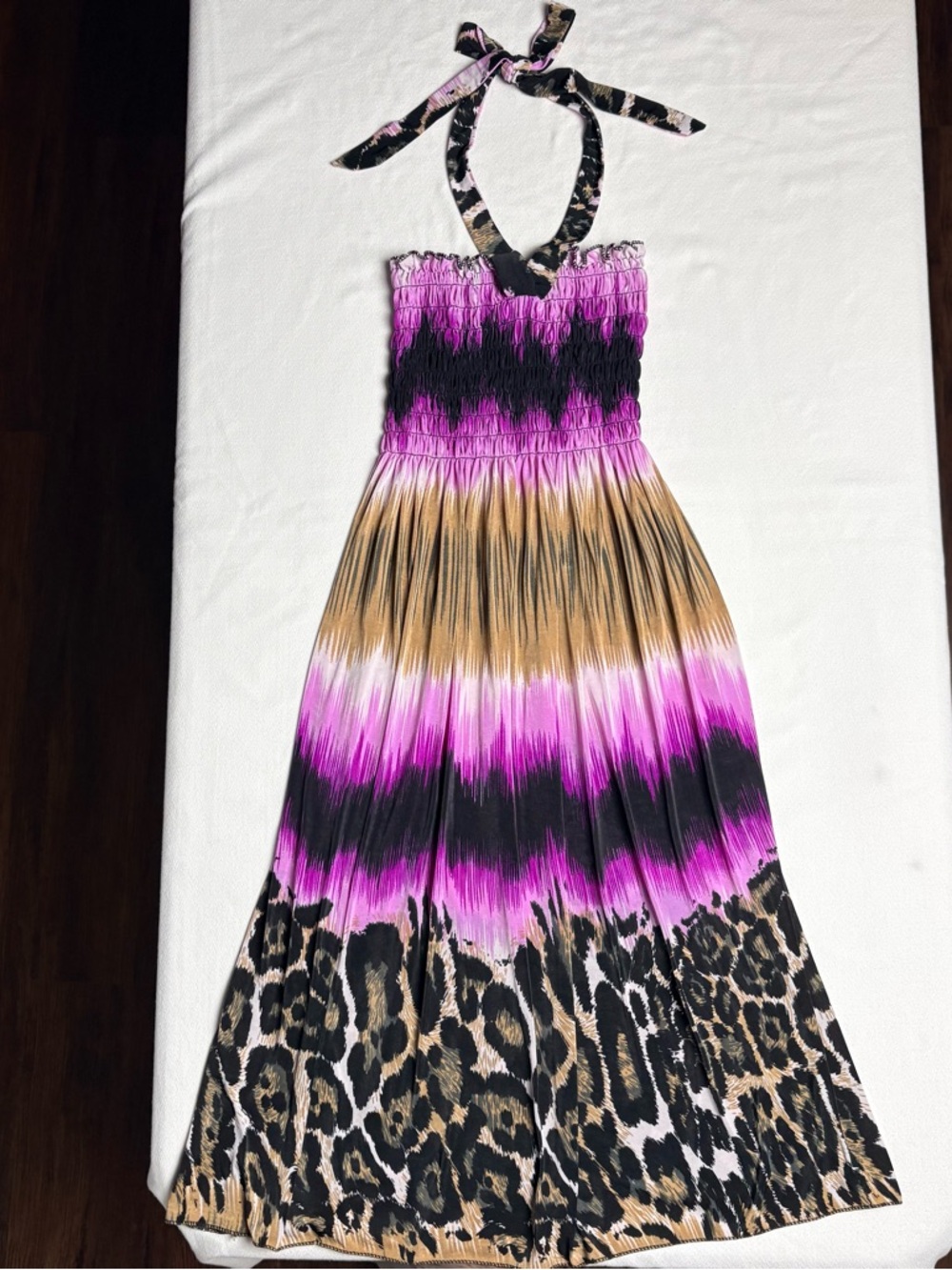 Romantic Purple Leopard Print Dress/Skirt-XS